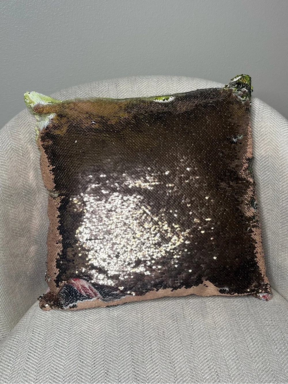 Jeff Goldblum Jurassic Park Reversible Sequin Flip Pillow 15 X 15 Cushion Decor